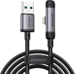 USB-A iPhone Lightning leņķa kabelis 3A