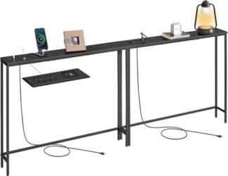 VASAGLE Console Table with Charging Station