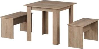 Vicco Sentio Dining Table Set, Sonoma