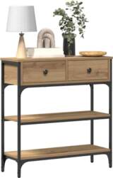 VidaXL Artisan Oak Console Table with