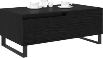 VidaXL Coffee Table Black Oak Effect
