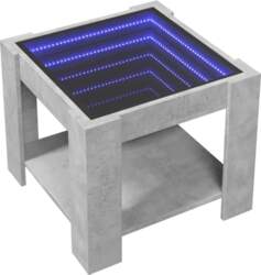 VidaXL LED Coffee Table Concrete Grey