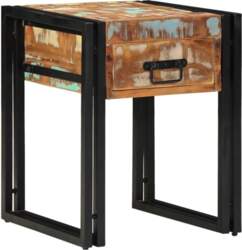 VidaXL Rustic Solid Wood Side Table