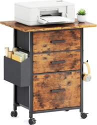 Vintage Brown 3 Drawers A4 Document