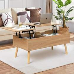 VOWNER Coffee Table, Height Adjustable, Extension