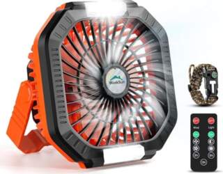 WEEKSUN kempinga ventilators, USB ventilators ar