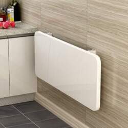 White Compact Wall Mounted Folding Desk
