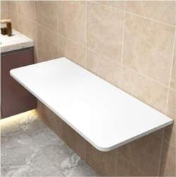 White Wall Mounted Folding Folding Table