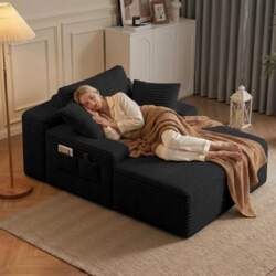 Xbro Cord Sofa with 3 Cushions