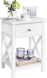 Yaheetech Bedside Table with Drawer and
