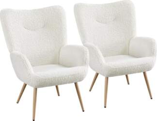 Yaheetech Wingback Chair Set of 2