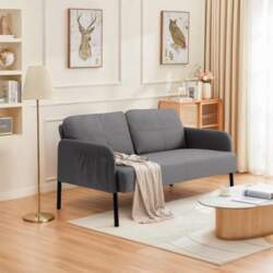 2-Seater Sofa - Compact Linen Sofa