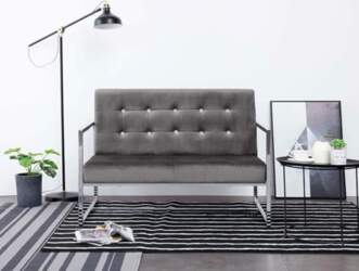 2 Seater Sofa with Armrests, Couch