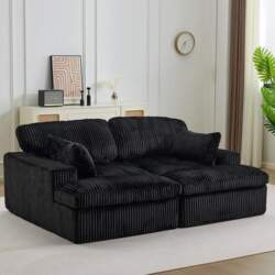 2-Seater Sofa with Sleep Function, Couch