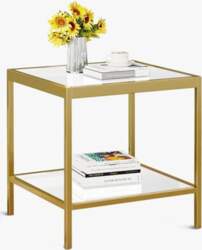 2 Tier Square Side Table with