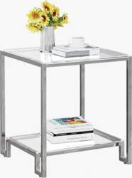 2 Tier Square Side Table with