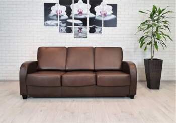 3-Seater Real Leather Sofa LISBONA FS