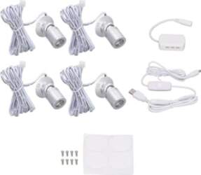 4 Pack Dimmable Mini Prožektori, USB