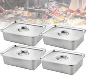 4 Pack Hotel Pans Half Size