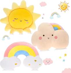"3 Clouds Rainbow Sun" spilvens