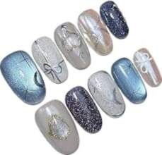 "Silver Star Moon Blue Cat