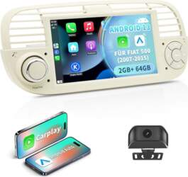 Android 13 auto radio FIAT 500