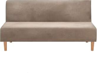 Armless Futon Cover Stretch Sofa Bed