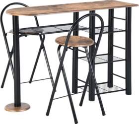 Bistro Table Set with 2 Folding