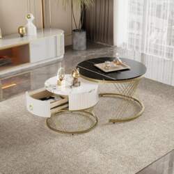 BTM Elegant Assemble Coffee Table Marble