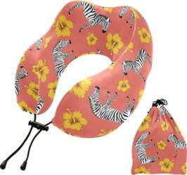 Ceļojuma spilvens Zebra Print Flower Memory