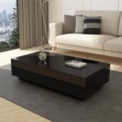 Coffee Table Black High Gloss with