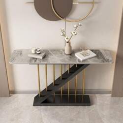 Console Entrance Table - Faux Marble