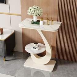 Console Sofa Table with Stone Top