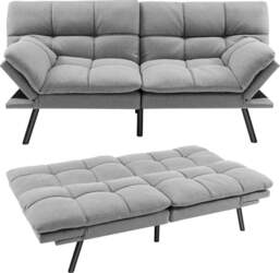COSTWAY Folding Sofa Bed, Sofa with