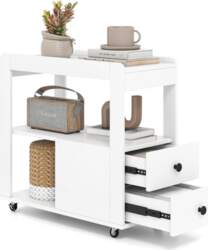 COSTWAY Side Table Narrow Bedside Table