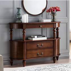 Crescent Retro Console Table, 90 cm