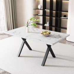 Dining Table, Kitchen Table with Metal