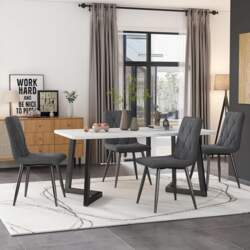 Dining Table with 4 Chairs Set