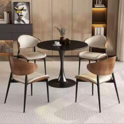 Dining Table with 4 Chairs Set