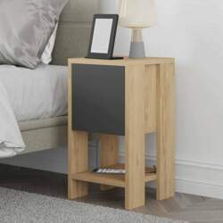 Dmora - Draco Bedside Table, Low