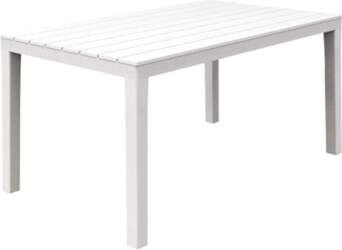 Dmora Rectangular Garden Table, Polypropylene, Slatted