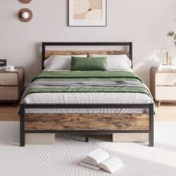 Double Size Metal Platform Bed Frame