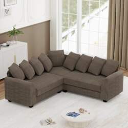 DRIXNO Cloud Sectional Sofas, Modular L-Shaped