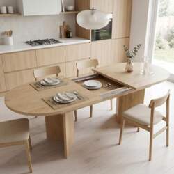 Extendable Oval Dining Table, Kitchen Table