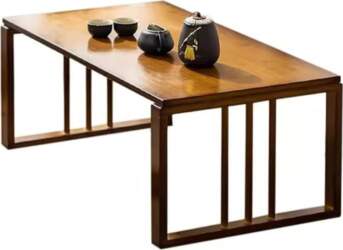 Foldable Bamboo Coffee Table, Farmhouse Tea