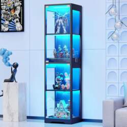 Glass Display Case with Three-Colour LED