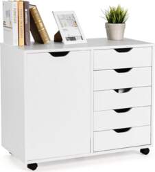 GOPLUS Rolling Container with Drawers, Mobile