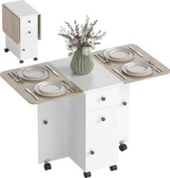 HOMCOM Folding Dining Table, Folding Kitchen