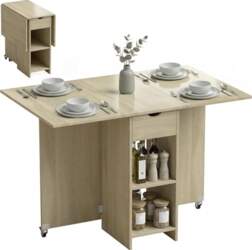 HOMCOM Folding Dining Table, Kitchen Table