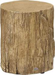 HOMCOM Side Table, Tree Stump Look